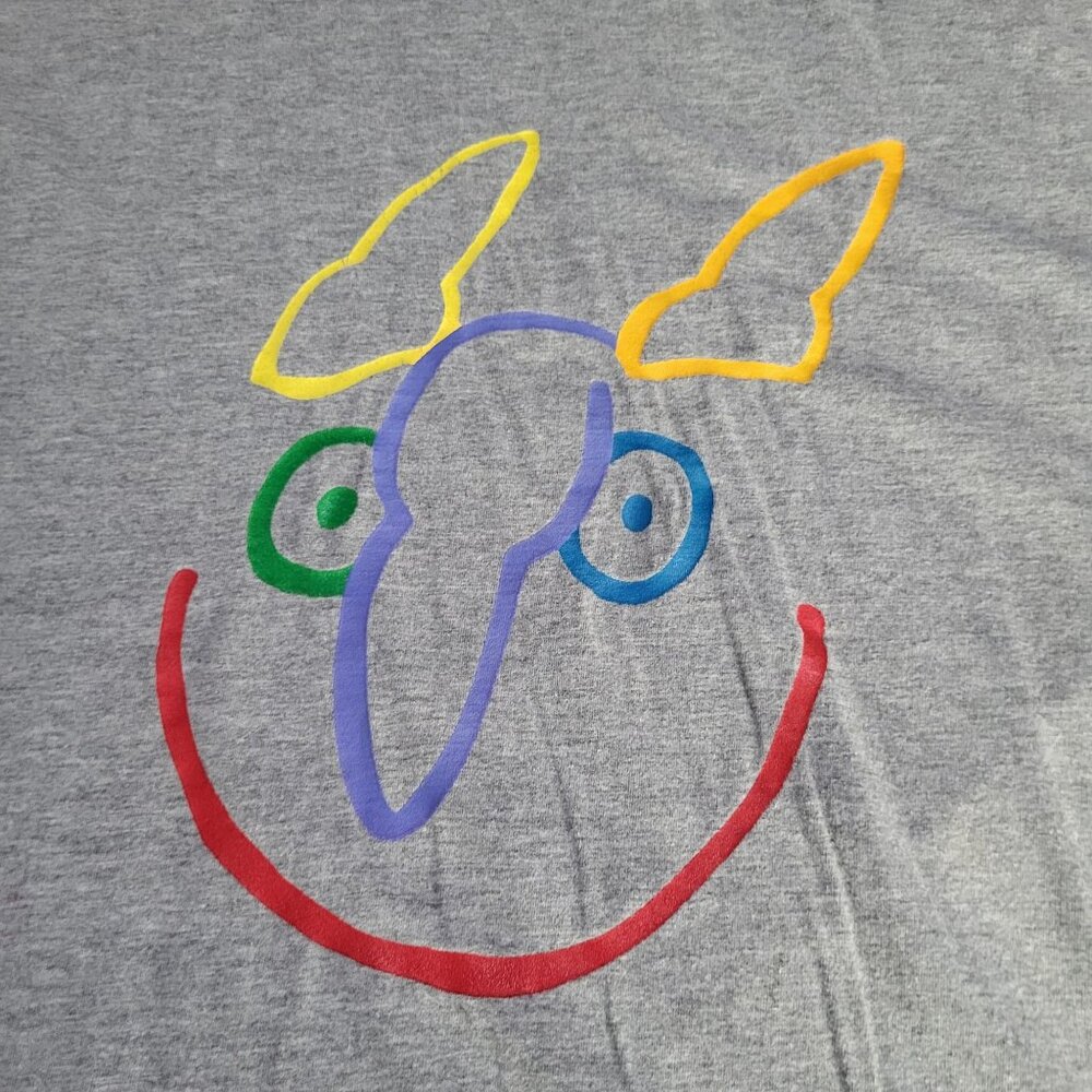 VTG 90's JUSTE POUR RIRE MONTREAL Graphic T Shirt XL Art Comedy Club Cartoon - Picture 4 of 9